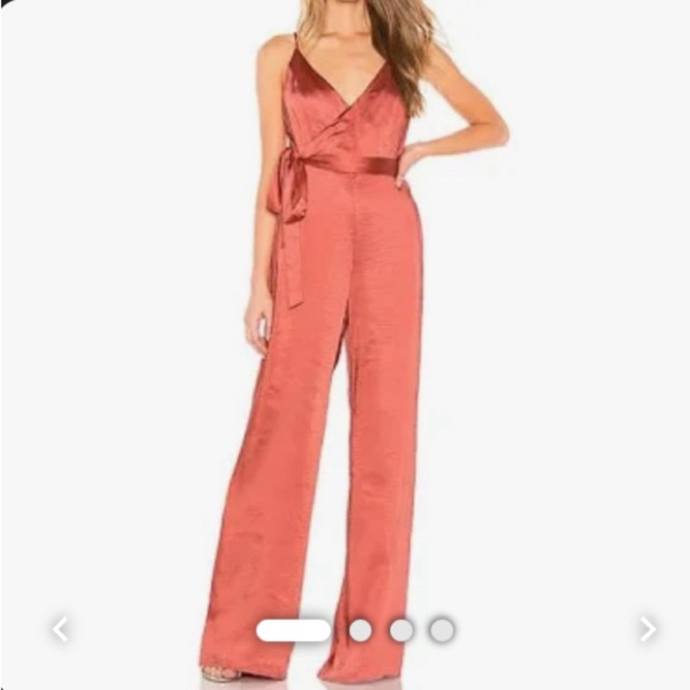 Revolve coral jumpsuit
